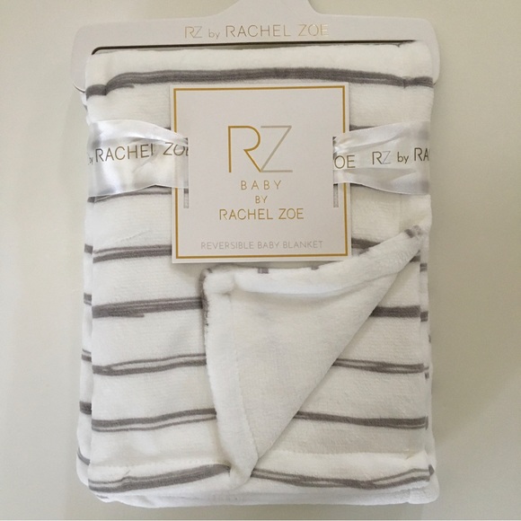 Rachel Zoe Other New Rachel Zoe Baby Blanket Soft Thick White Plush